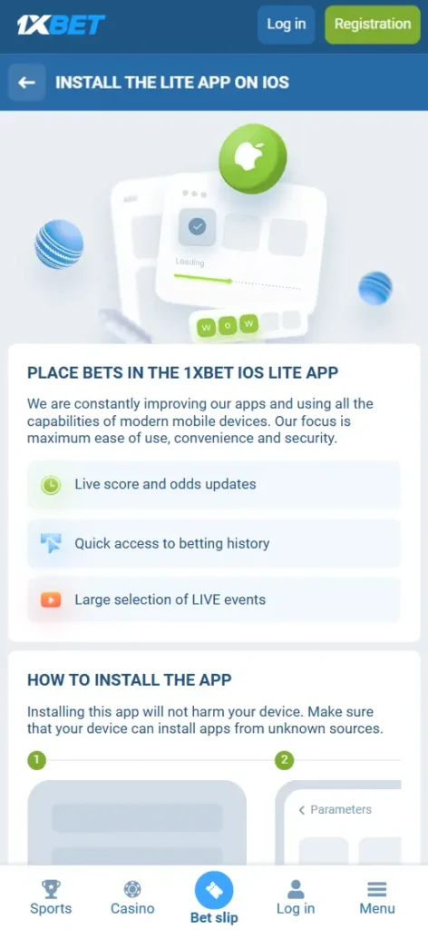 How to Download and Install the 1xBet App For iOS Users